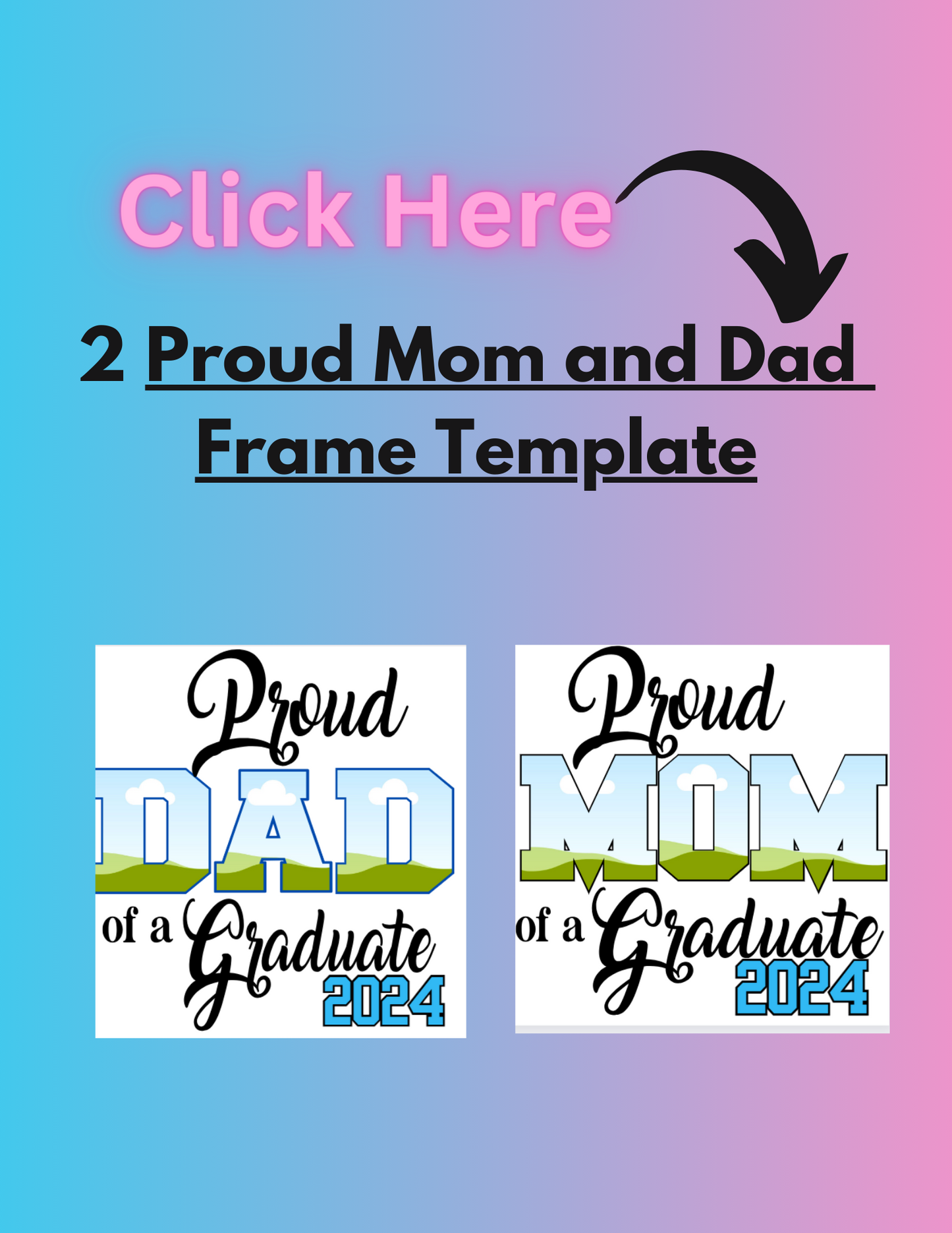 2025 Grad PLR Templates,PNG files and Canva Frames (with Private Label Rights)