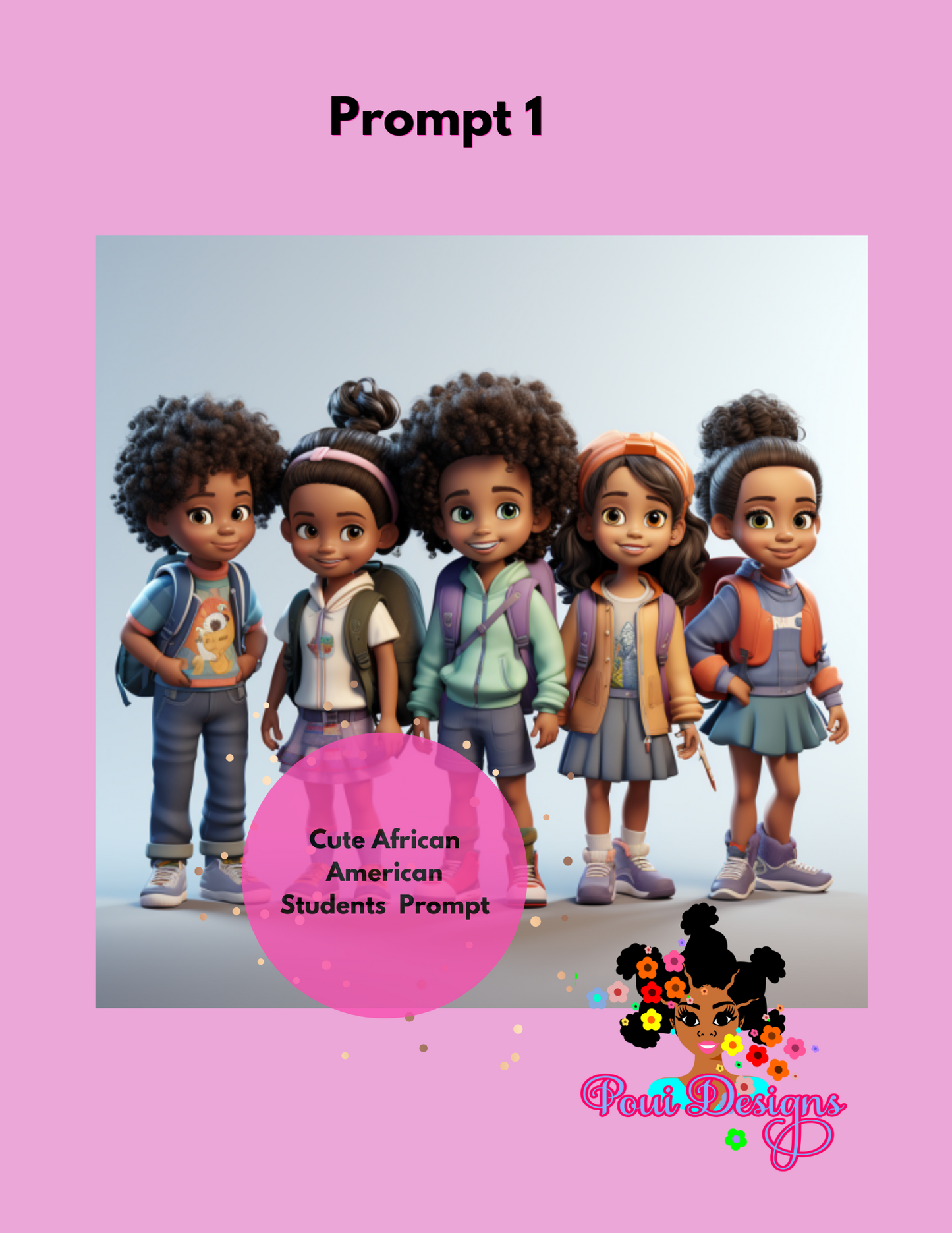 Diverse kid Students Midjourney Prompts
