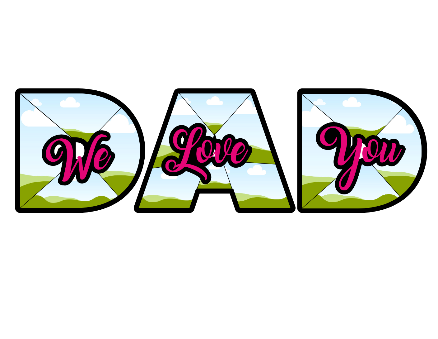 Mom And Dad Multiple Frame Template BUNDLE Drag and Drop
