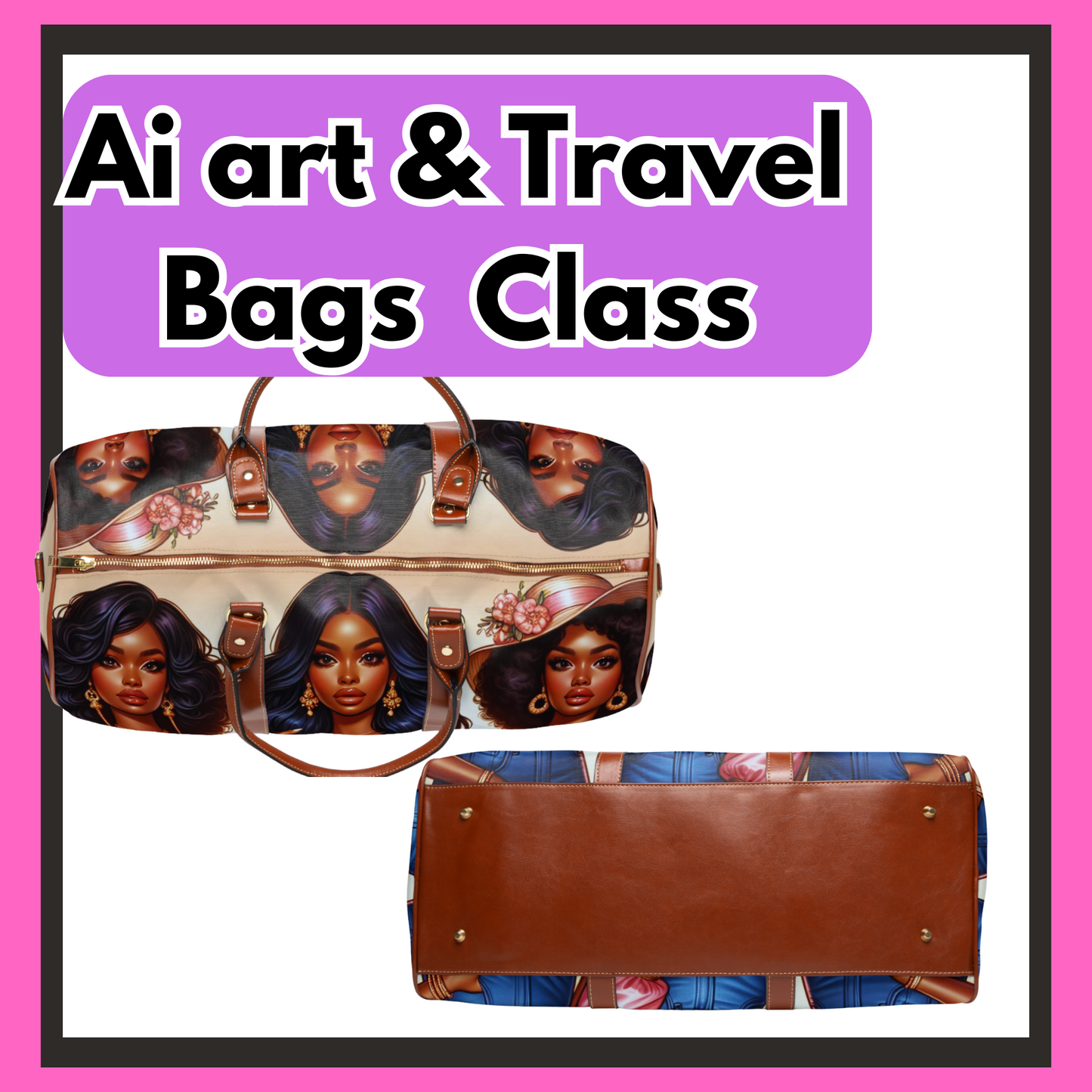 Design Your Own Travel Bag with Ai Art and Sell Class