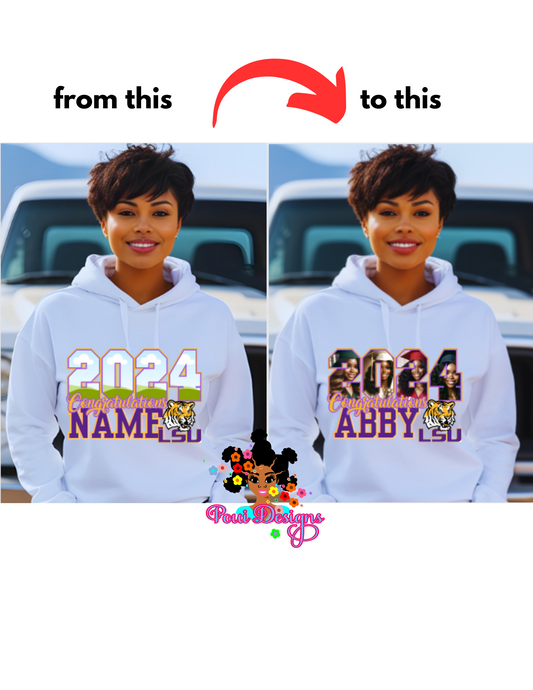 2024 Graduate Canva Frame Editable  Template Drag and Drop