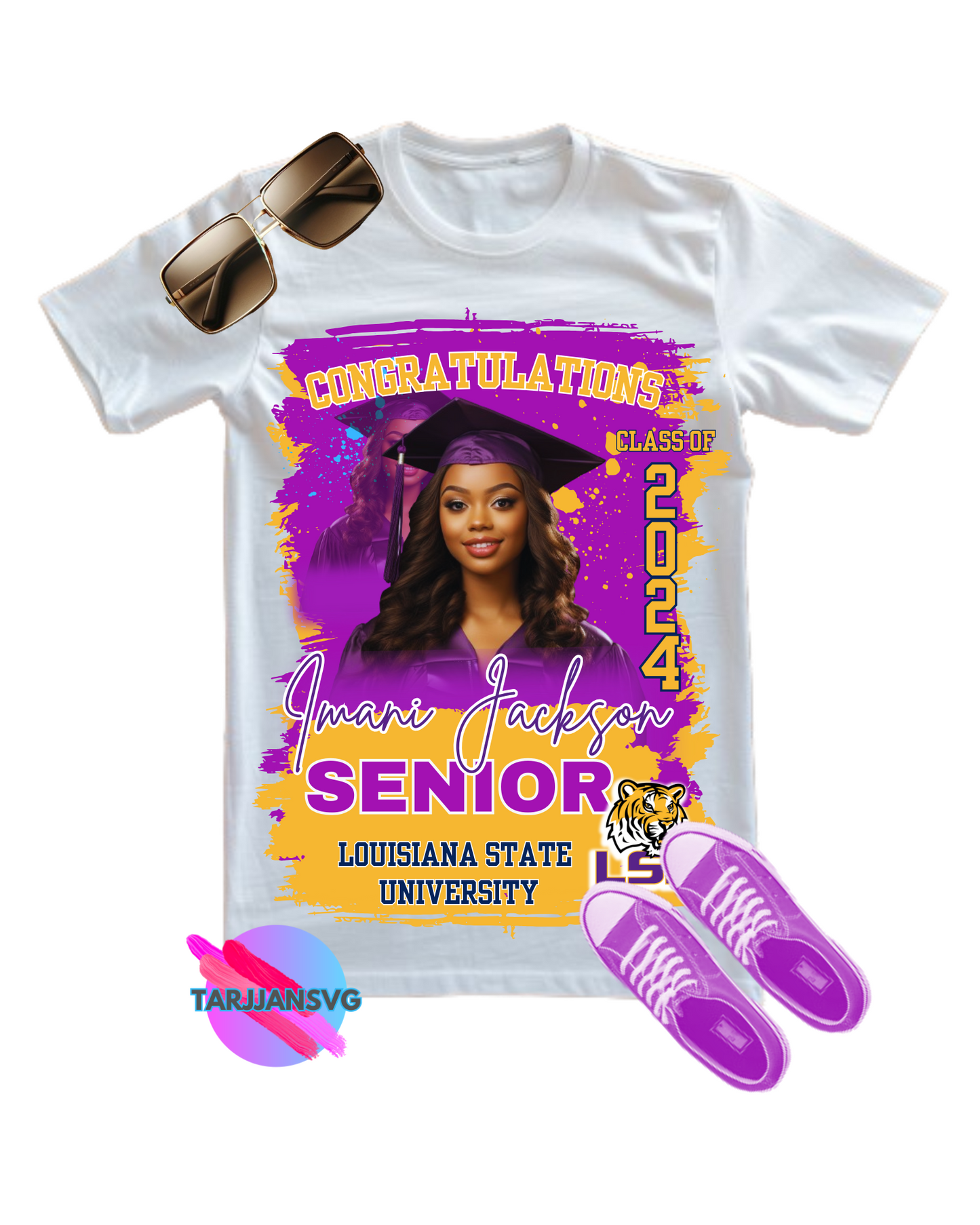 2024 Graduate Canva EDITABLE  Shirts Template BUNDLE