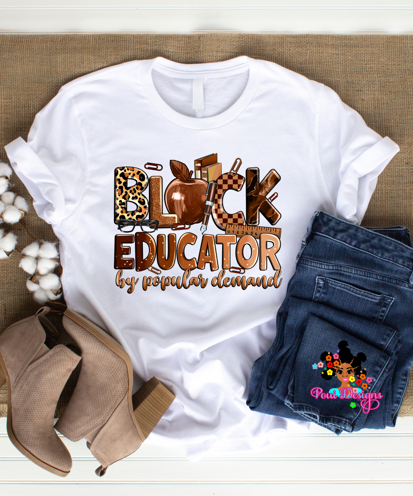Black Educator DTF Transfer