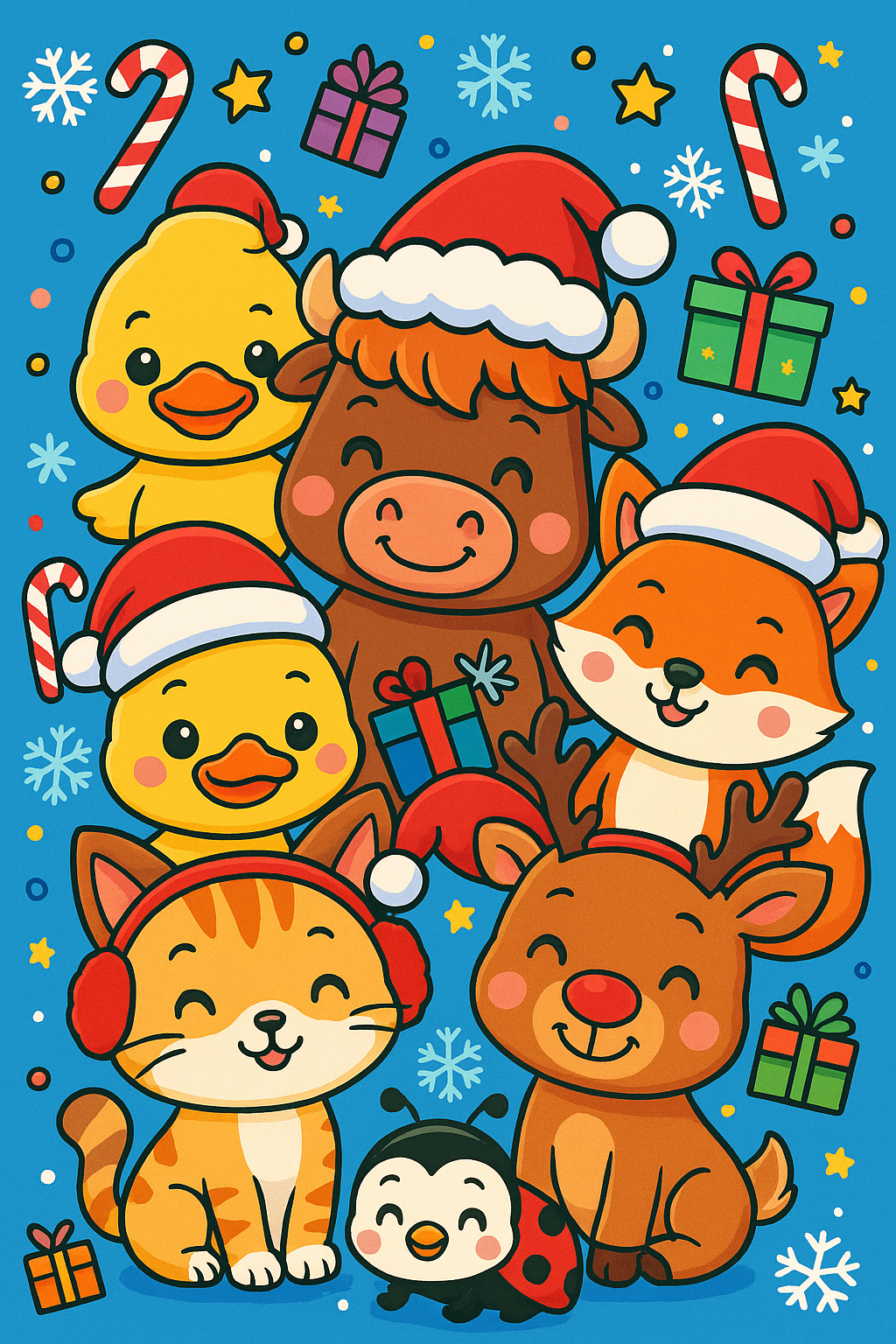 Christmas Coloring Book 53 images PLR