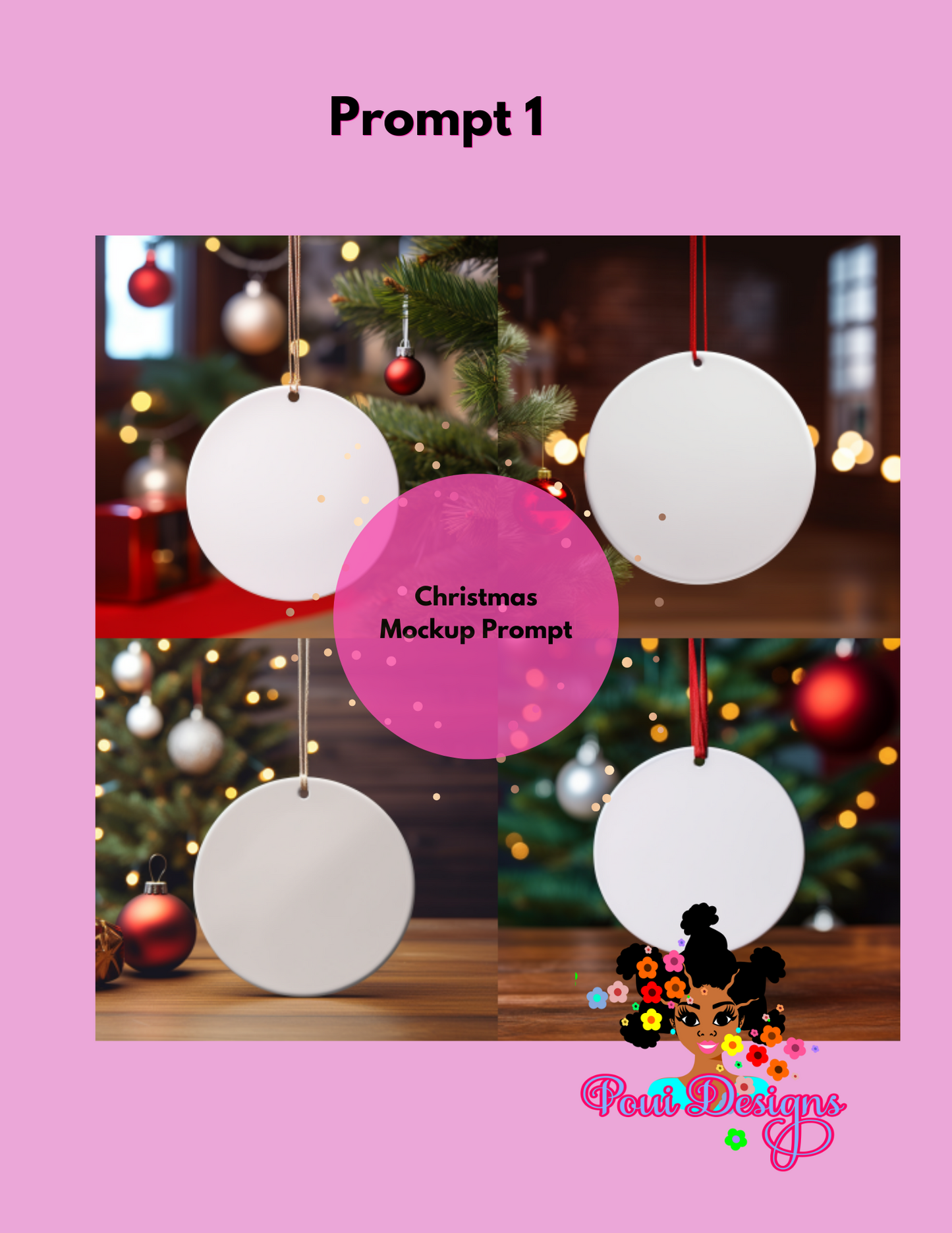 Christmas ornaments Midjourney Prompt