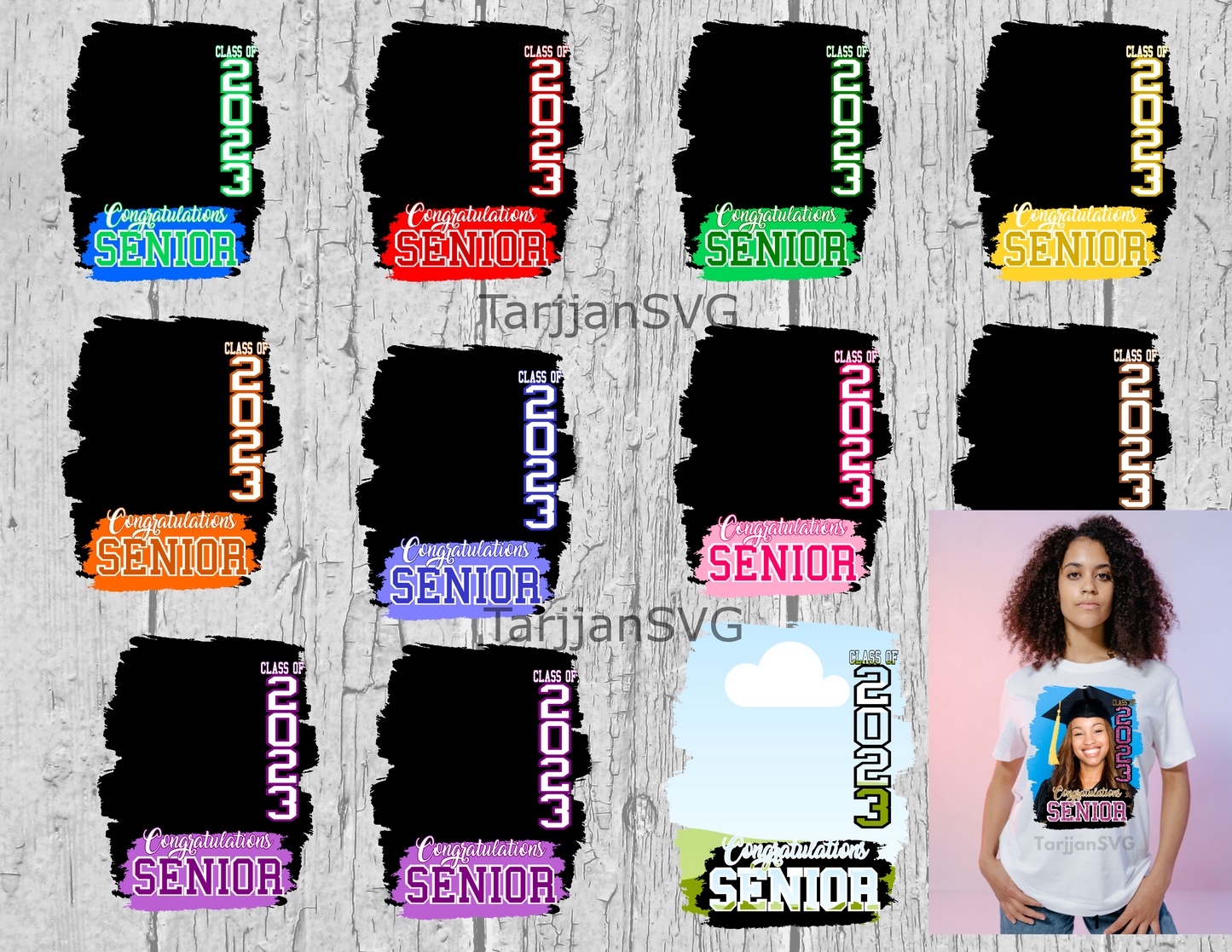 Graduate Editable Bundle,PNG,SVG and Canva Frame