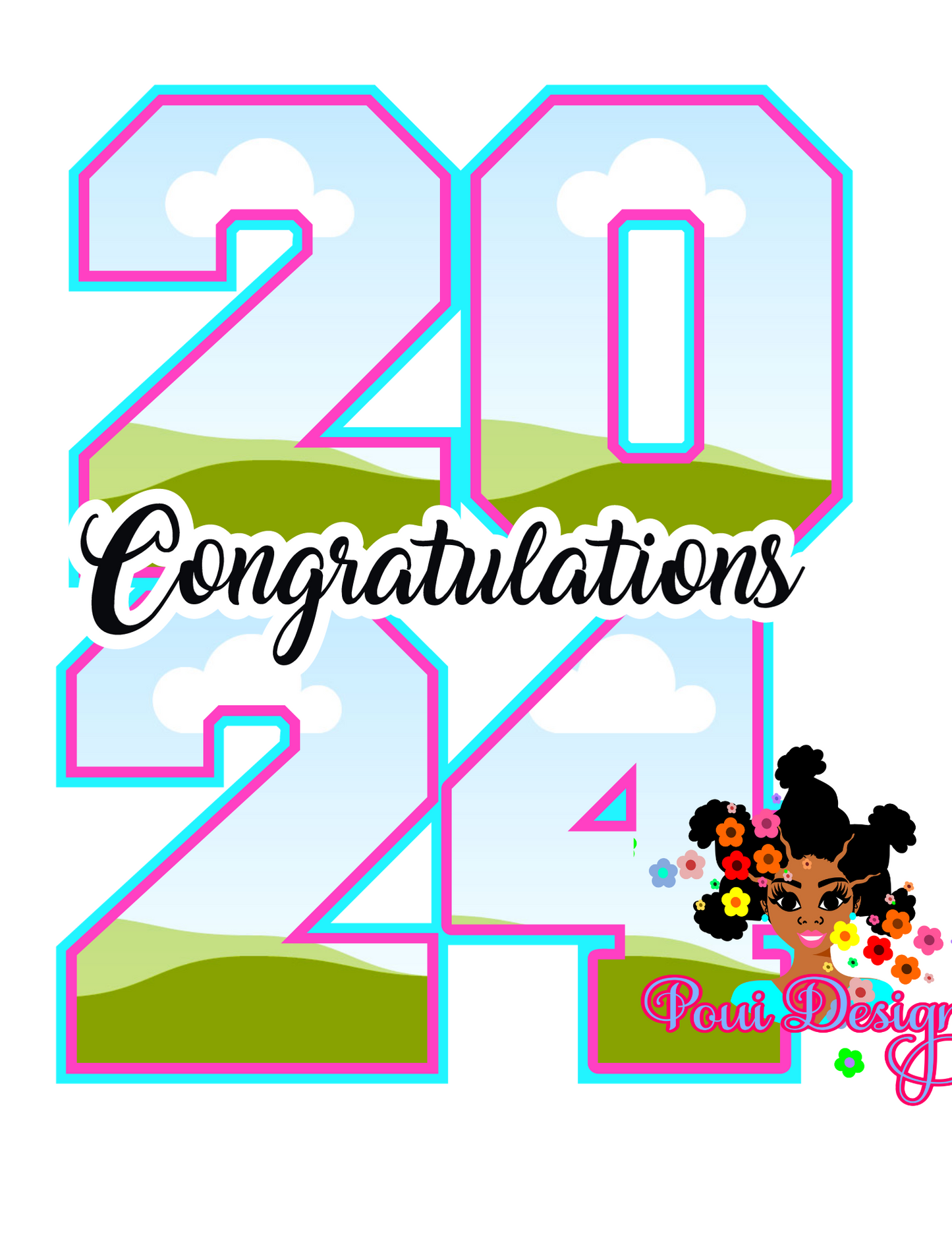 2024 Graduate Canva Frame Editable Template BUNDLE Drag and Drop