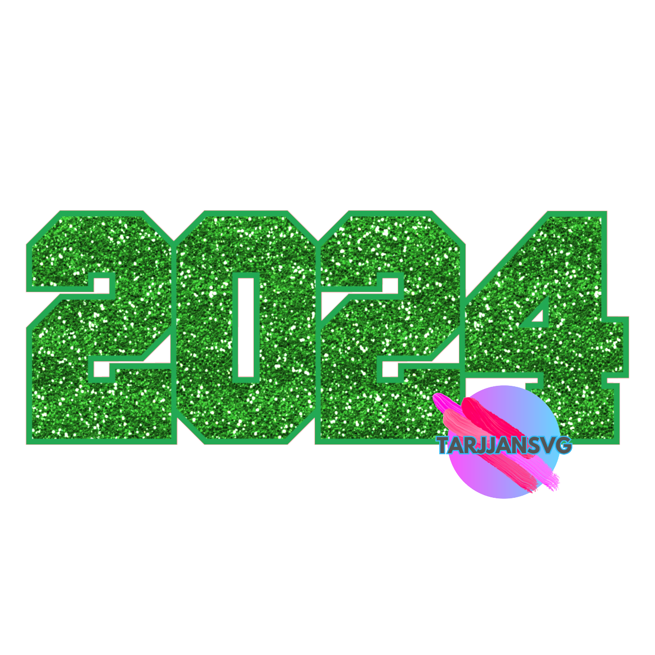 10 pieces of Glitter PNG images,2024, Grad, gold,blue,green,purple,red