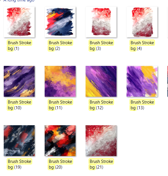 Brush Strokes and Dual Color Backgrounds for Sublimation and DTF Printing