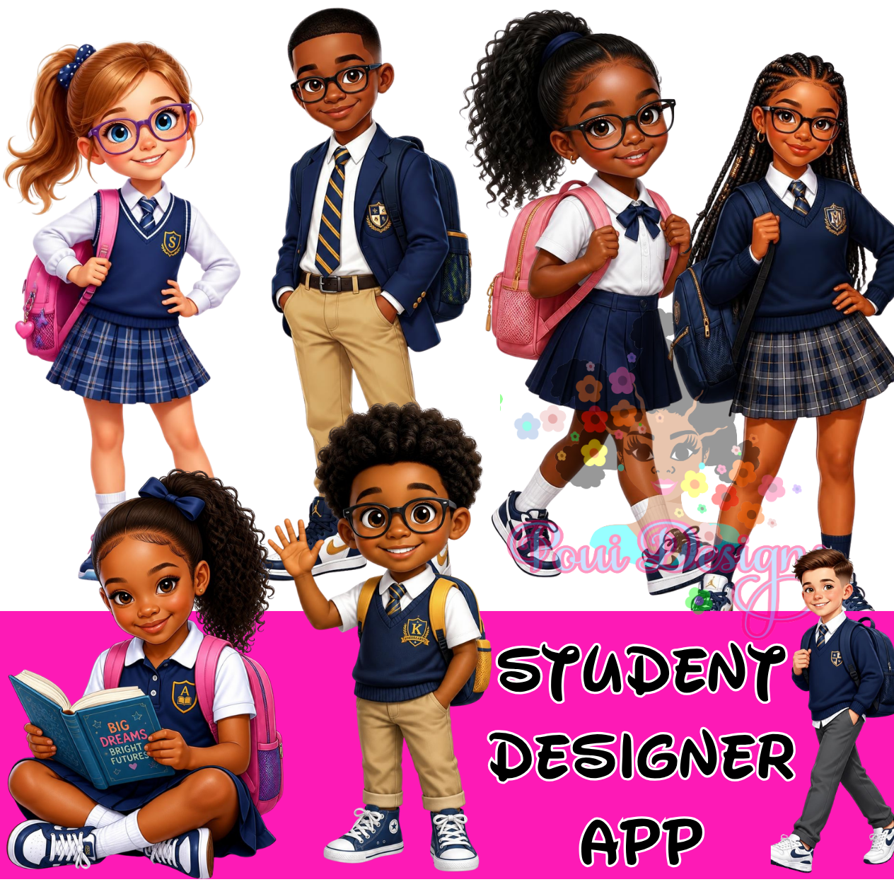 Kindergarten, Elementary, Middle and High school Student Generator App