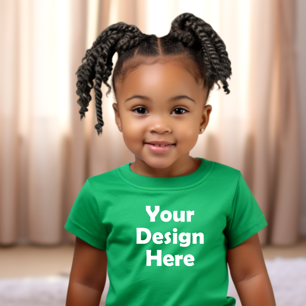 Toddler Baby Girl Bella Canvas T-shirt Mockup Bundle