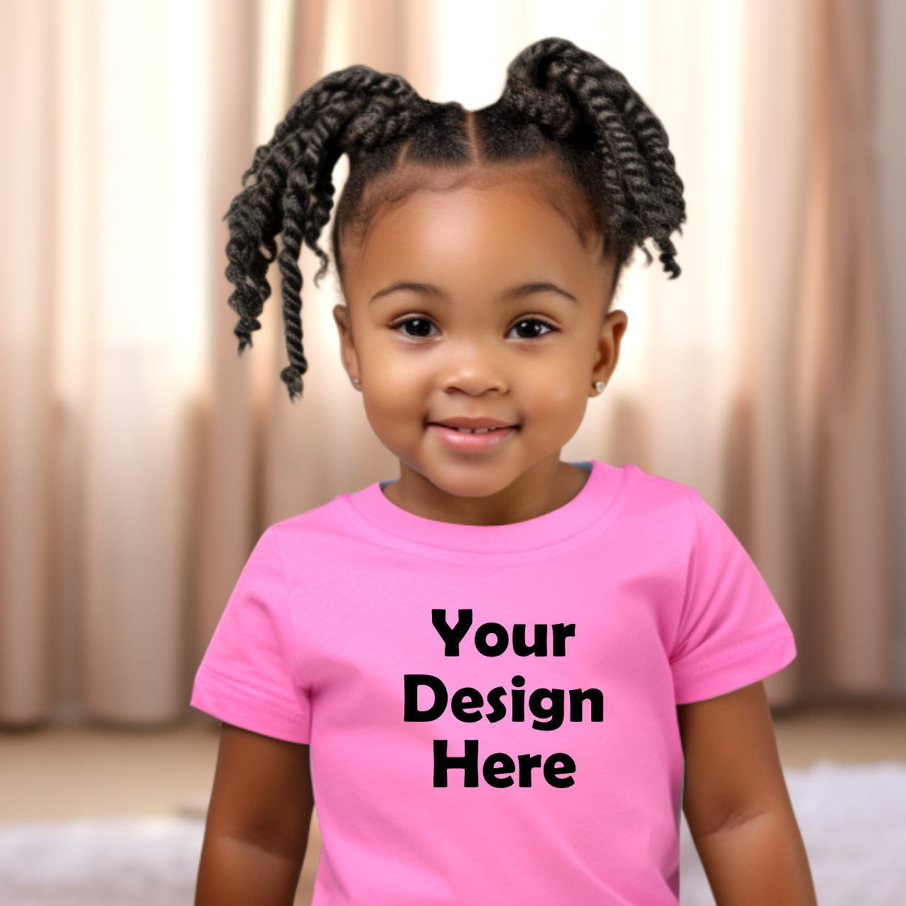 Toddler Baby Girl Bella Canvas T-shirt Mockup Bundle