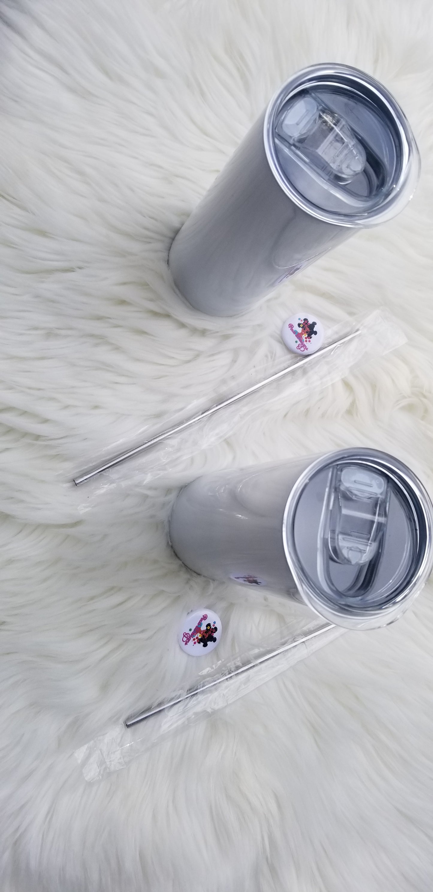 Straight White 20 oz sublimation tumblers (10 pack)
