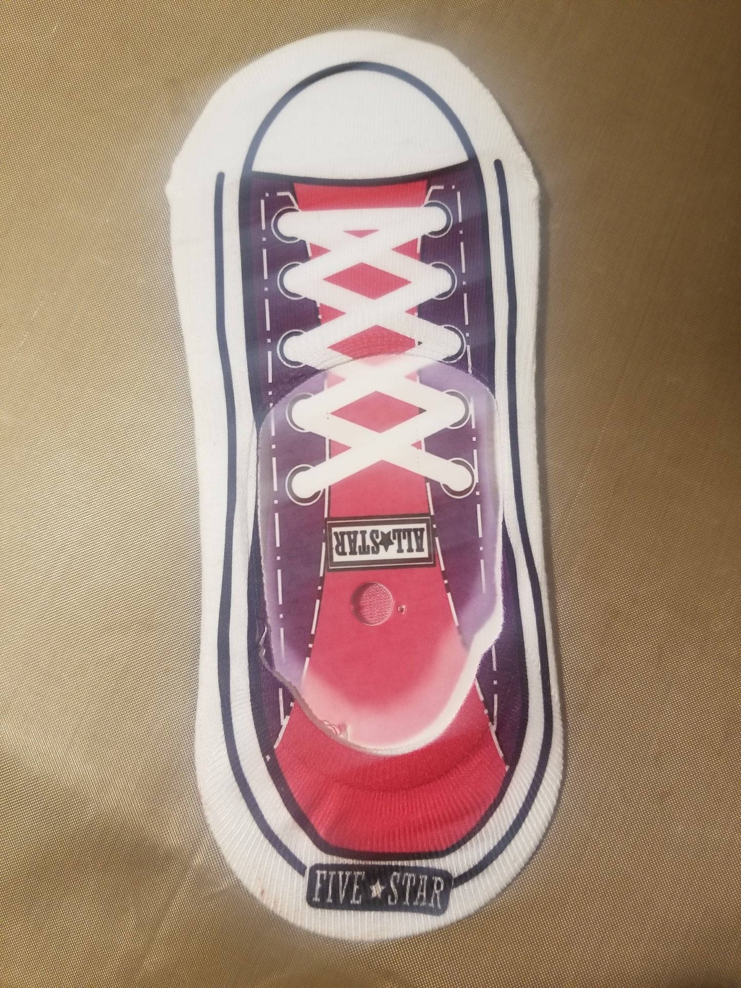 Sneaker SVG files for Five Below Medium No Show Socks