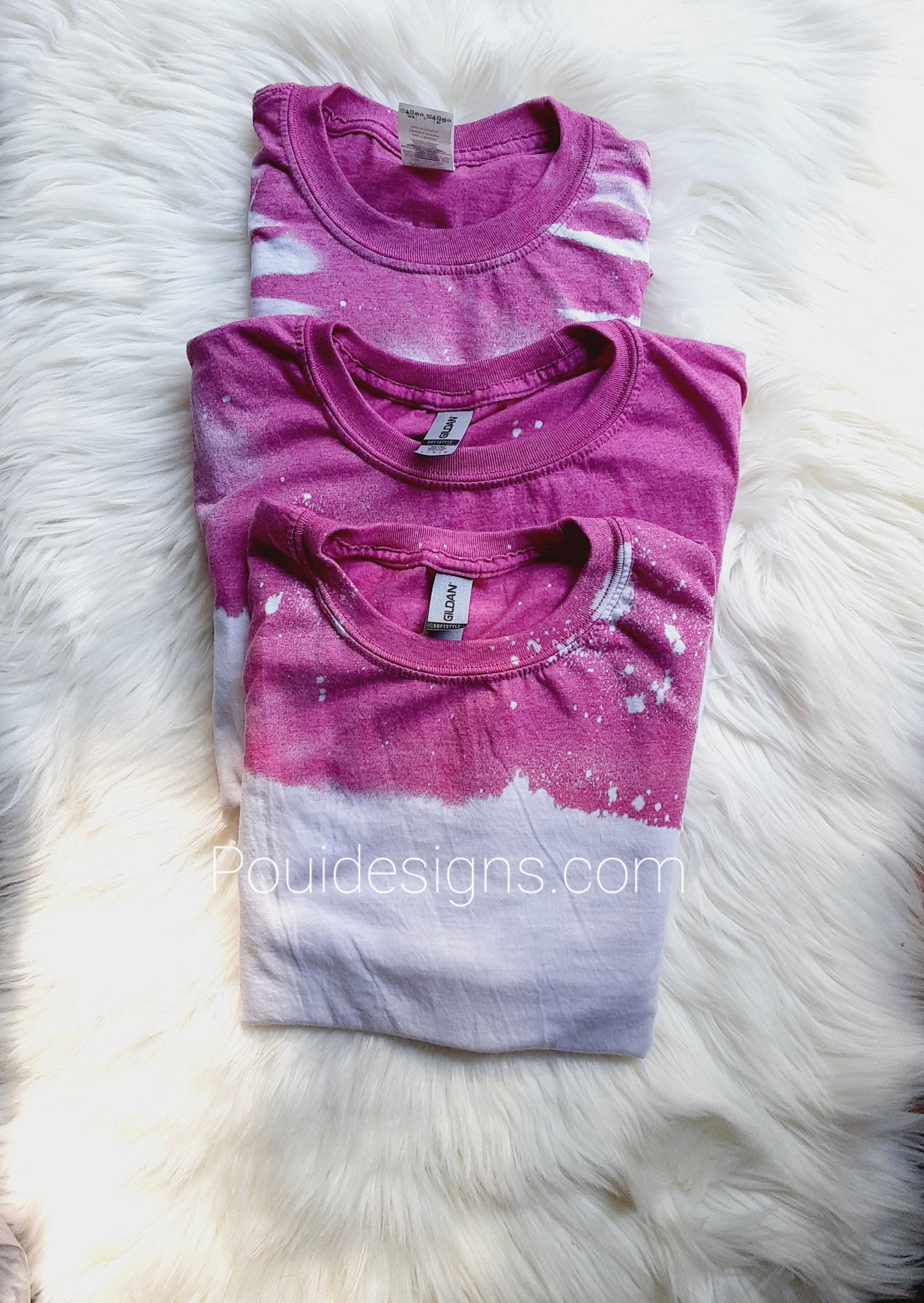 Heather Berry Bleached Shirts