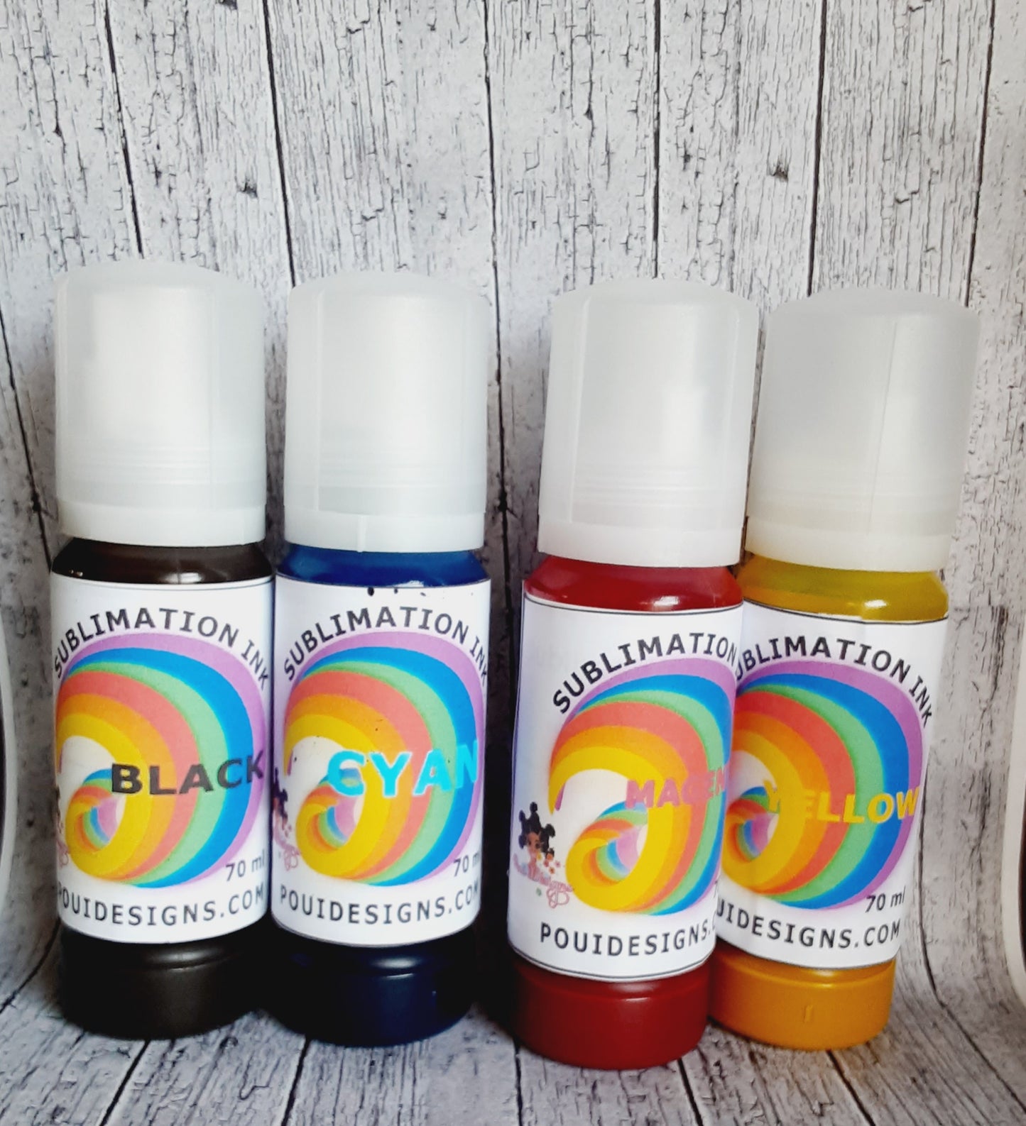 Poui Sublimation Ink 70 ml 8 colors (Ink Bundle)