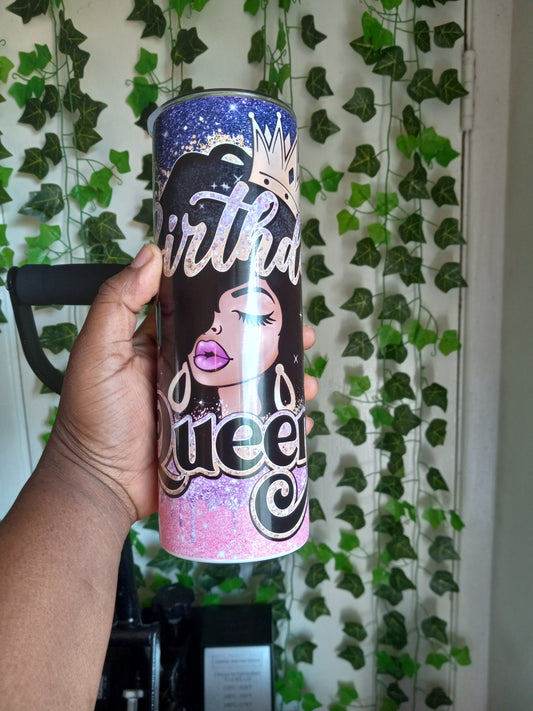 Birthday Queen  20 oz tumbler template