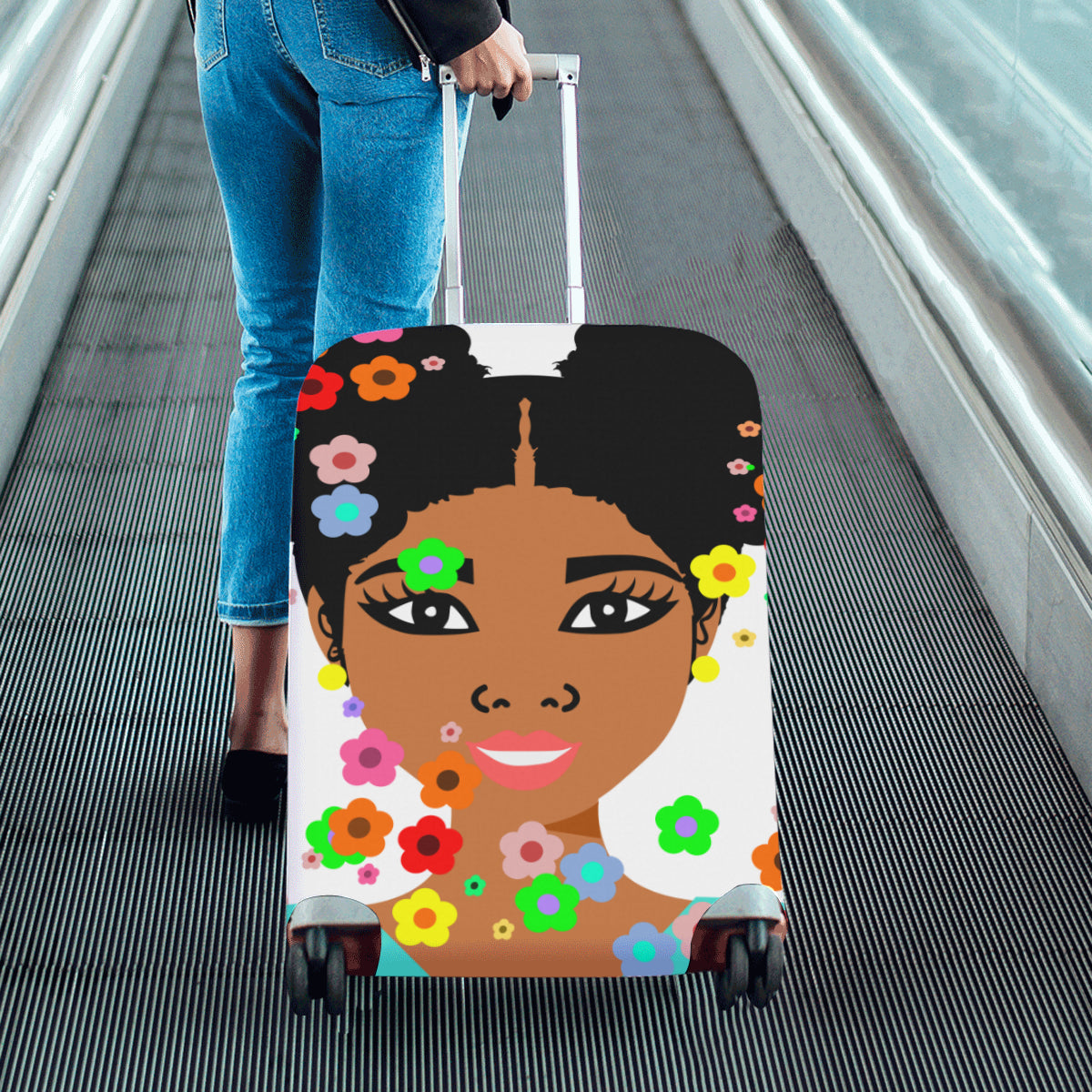 Afrolicity Elsa lug cov Luggage Cover/Medium 22"-25"