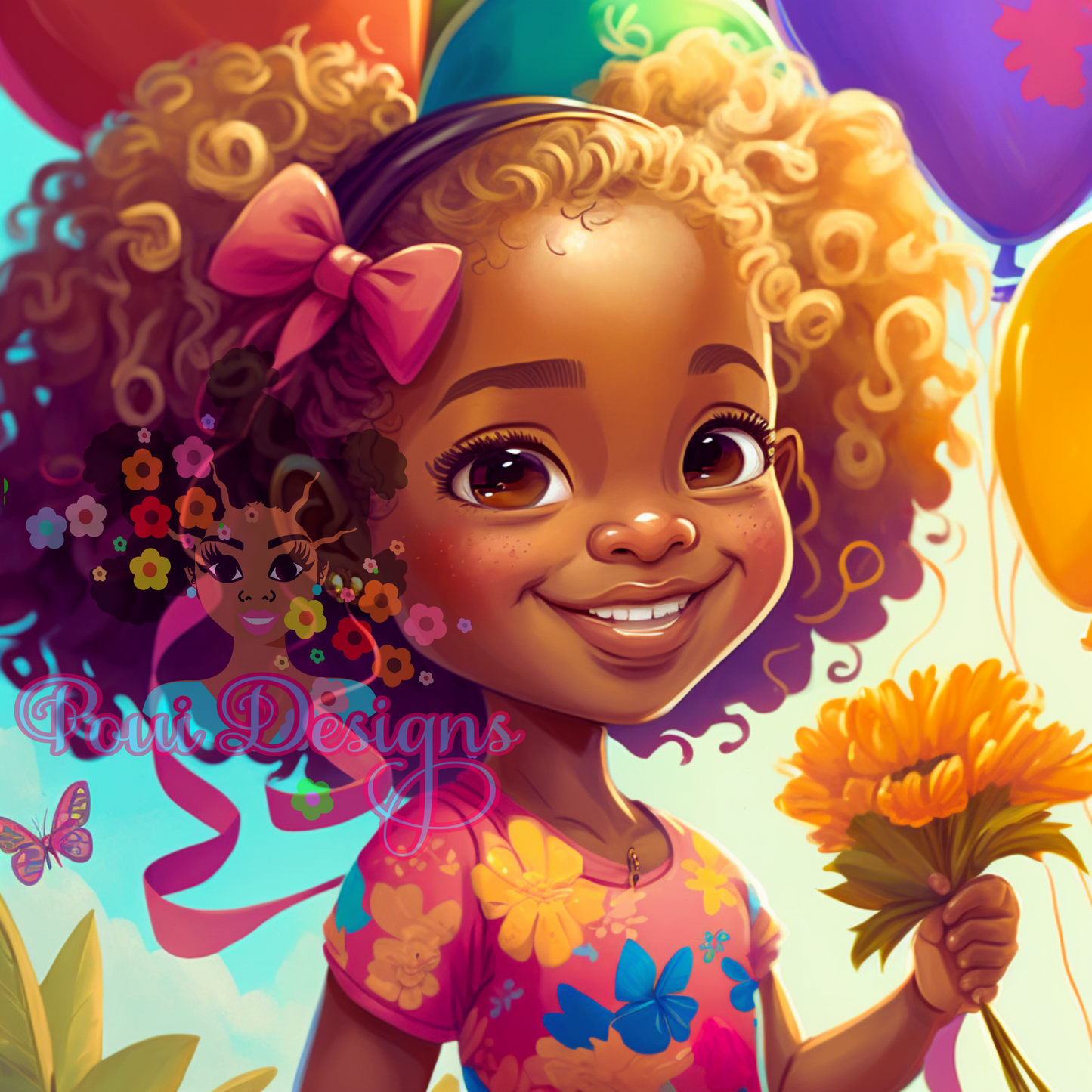 Black Girl PNG files for Printing, Sticker file,Tula