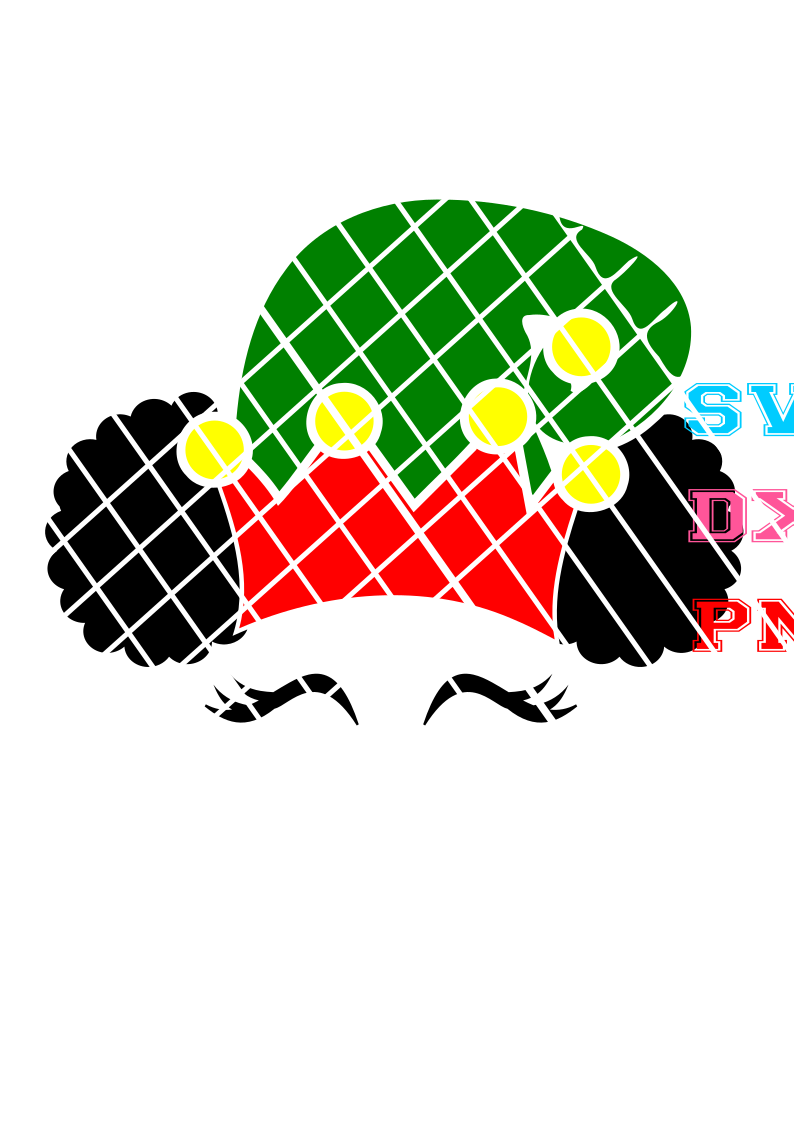 Elf Afro svg