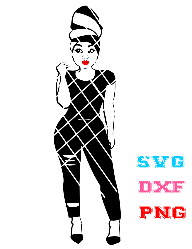 Akuba svg, Sassy Lady svg,dxf,png