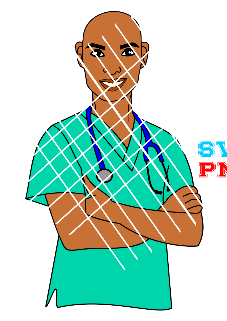 Black Male Nurse svg,PNG files, Bald Man SVG