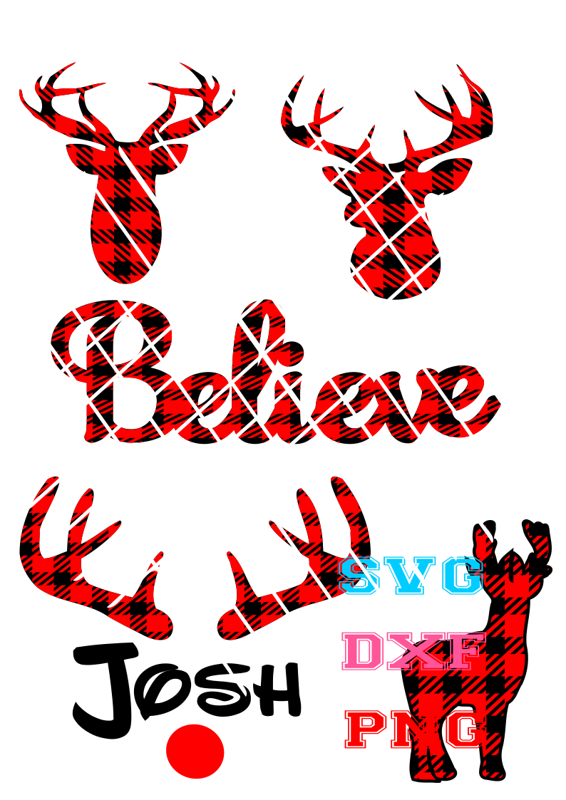 Buffalo Plaid Bundle svg, Christmas svg, Deer svg