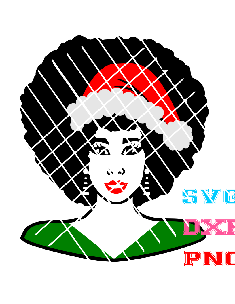 Christmas svg of Carol Afro Girls,Afro hair svg