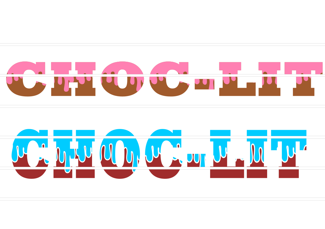 Choc-Lit Drip svg / png files