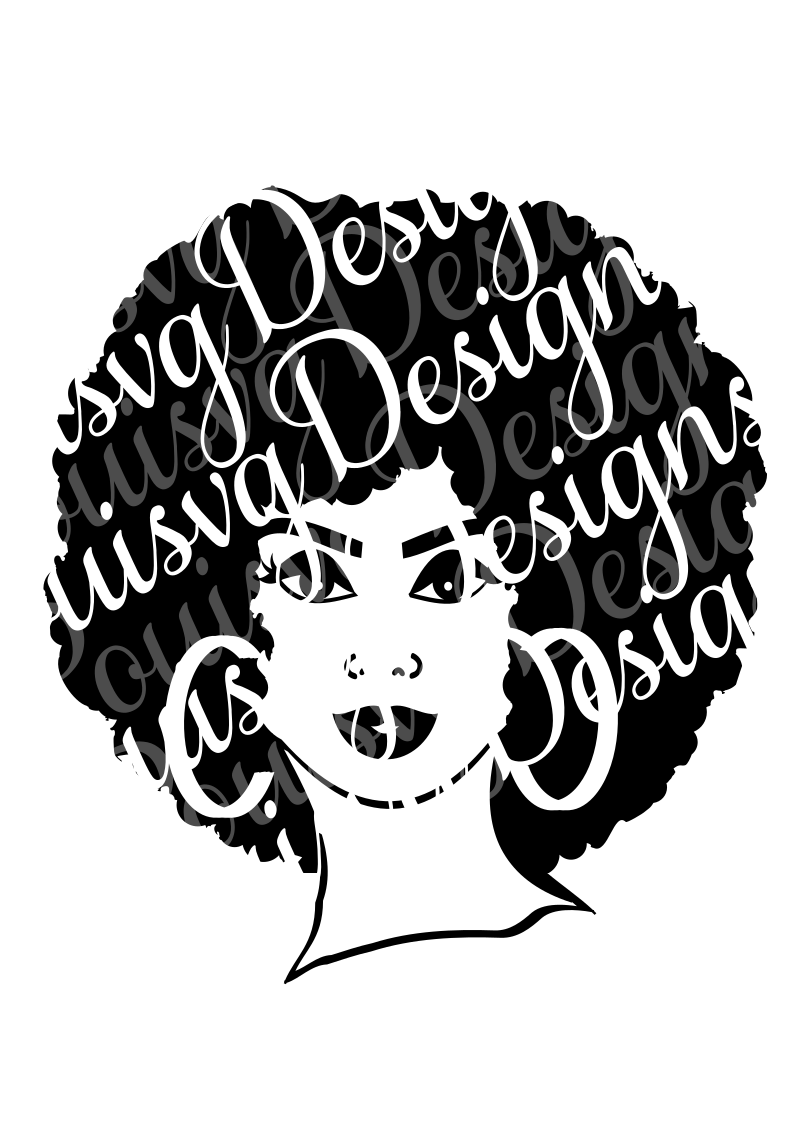 Della svg, Black woman svg