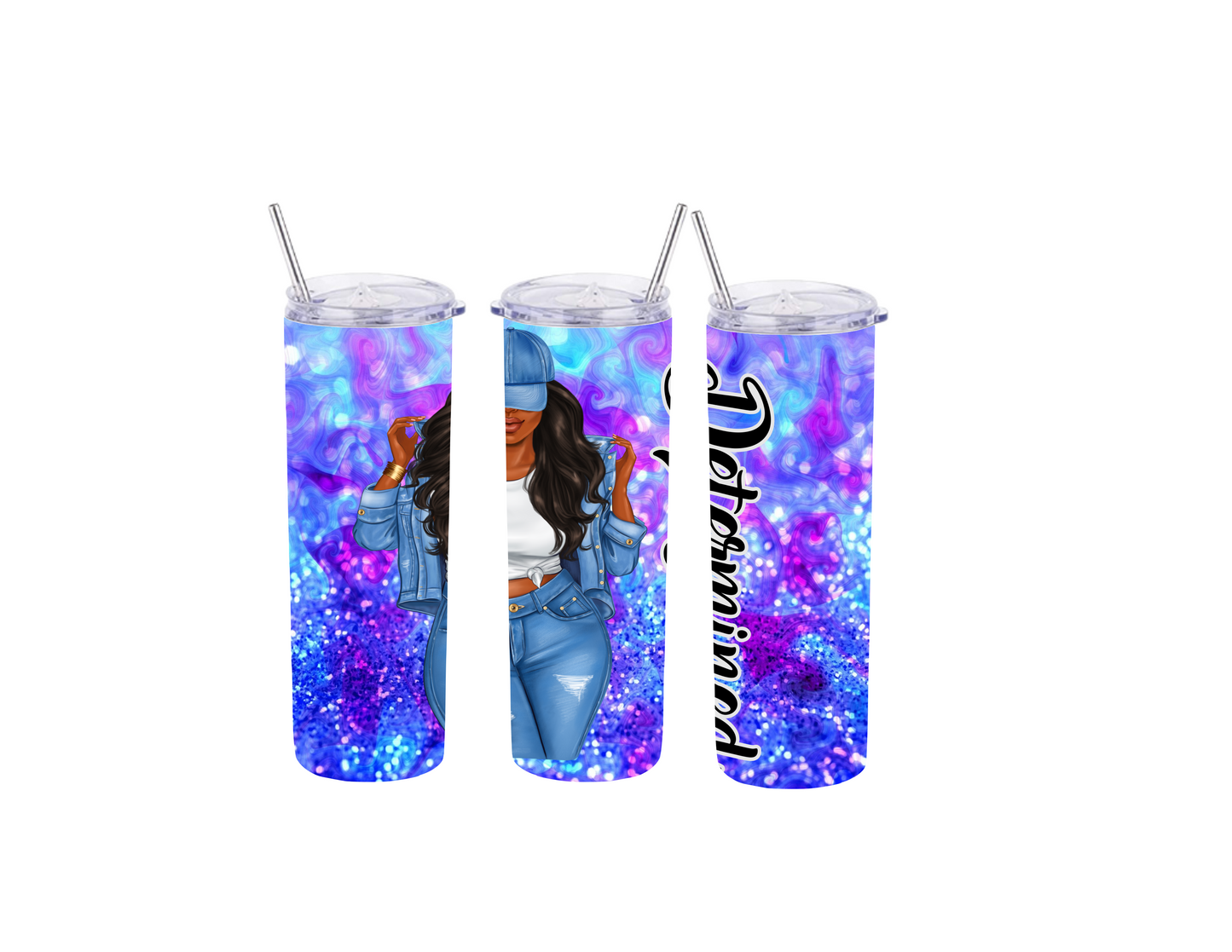 Determined Black Girl Tumblers Transfers