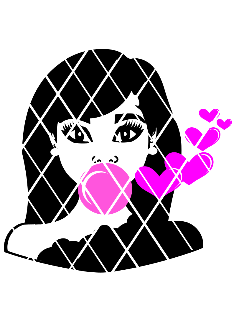 Elsa with Relaxed Hair SVG, SVG cut file, PNG,DXF