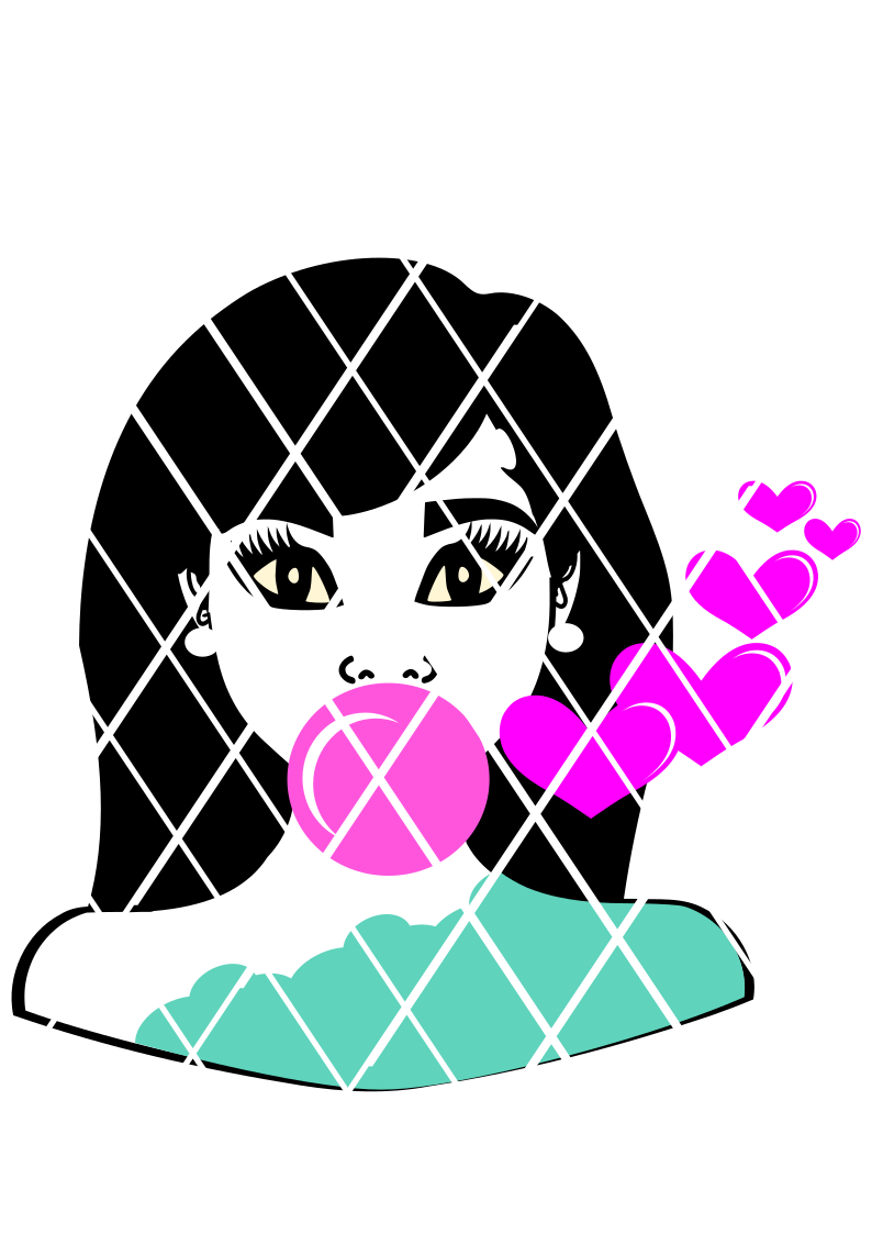 Elsa with Relaxed Hair SVG, SVG cut file, PNG,DXF