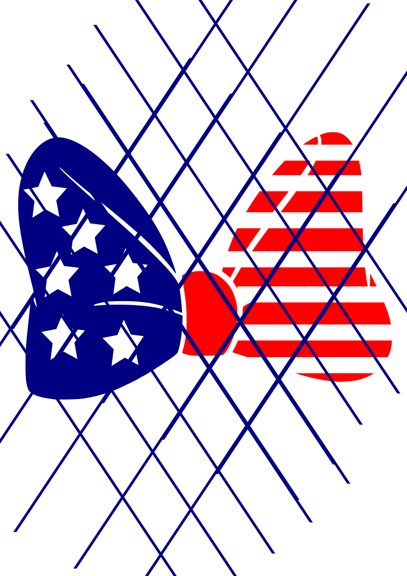 Girl Bows SVG , 4th of July American Flag bow