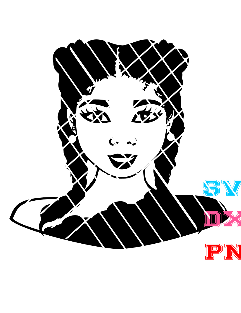 Gloria svg,Afro svg, Woman svg