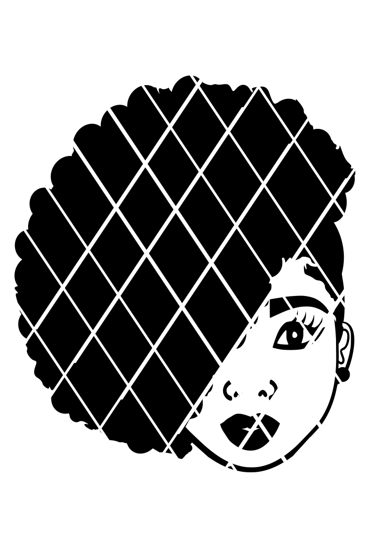 Hilda Svg, Pony puff svg,Afro girl puffs