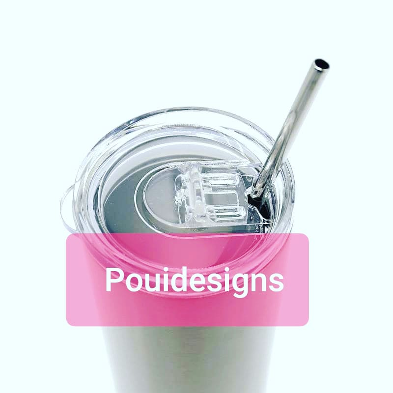 Straight White 20 oz sublimation tumblers (10 pack)