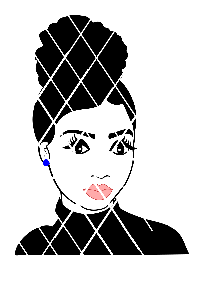 Imana two svg, Black Woman svg ,dxf,png file