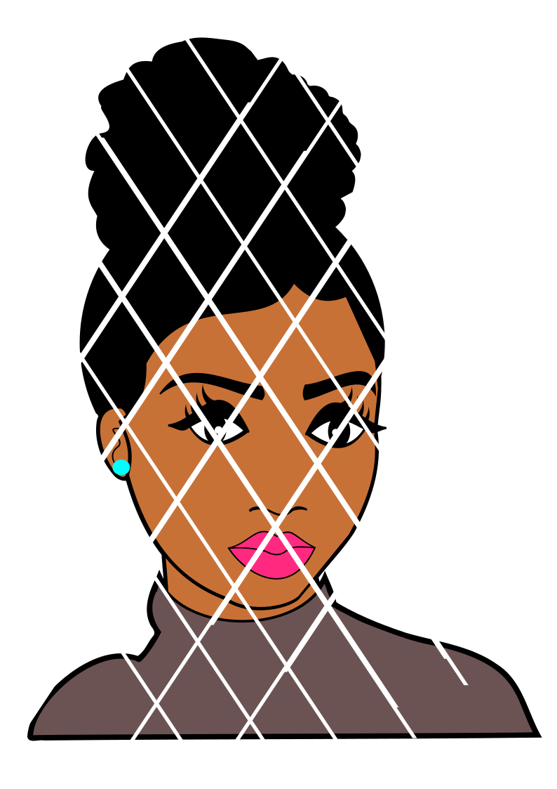 Imana two svg, Black Woman svg ,dxf,png file