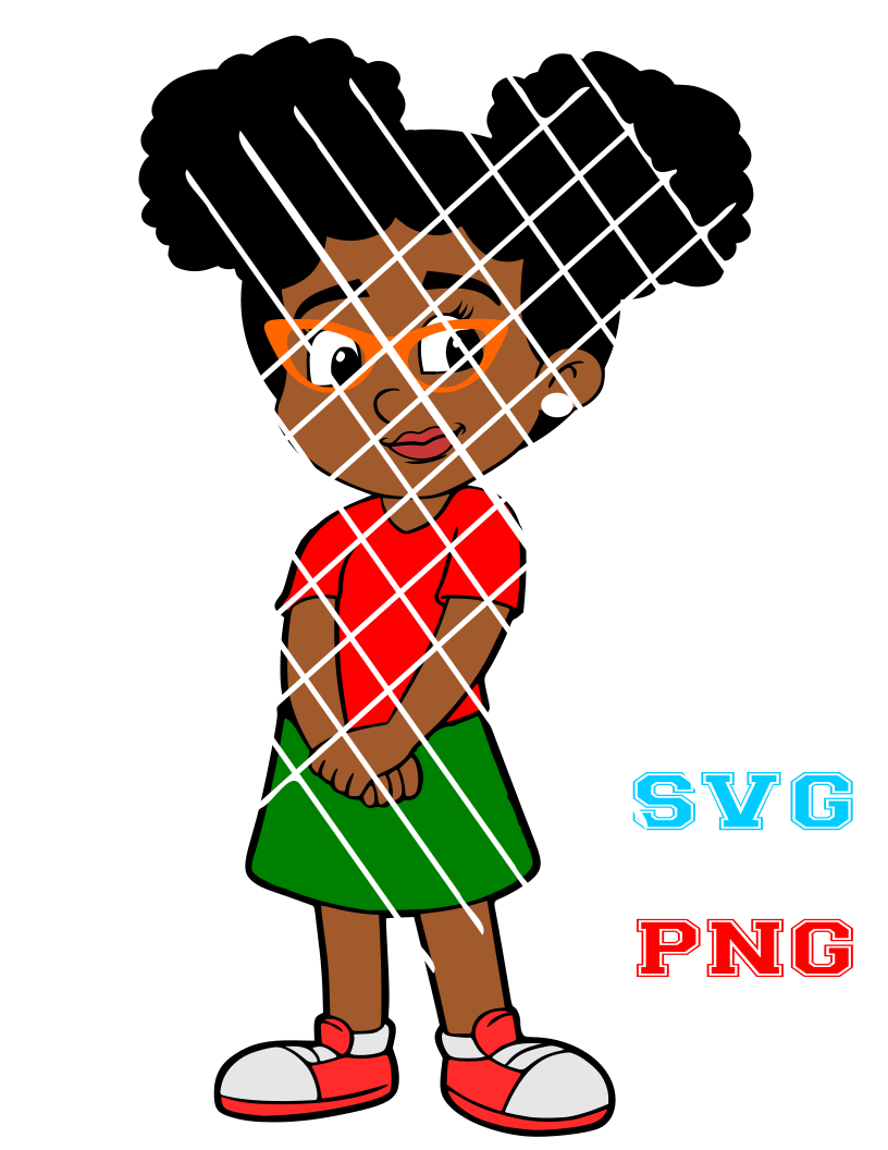 Shy Afro Girl svg, Layla