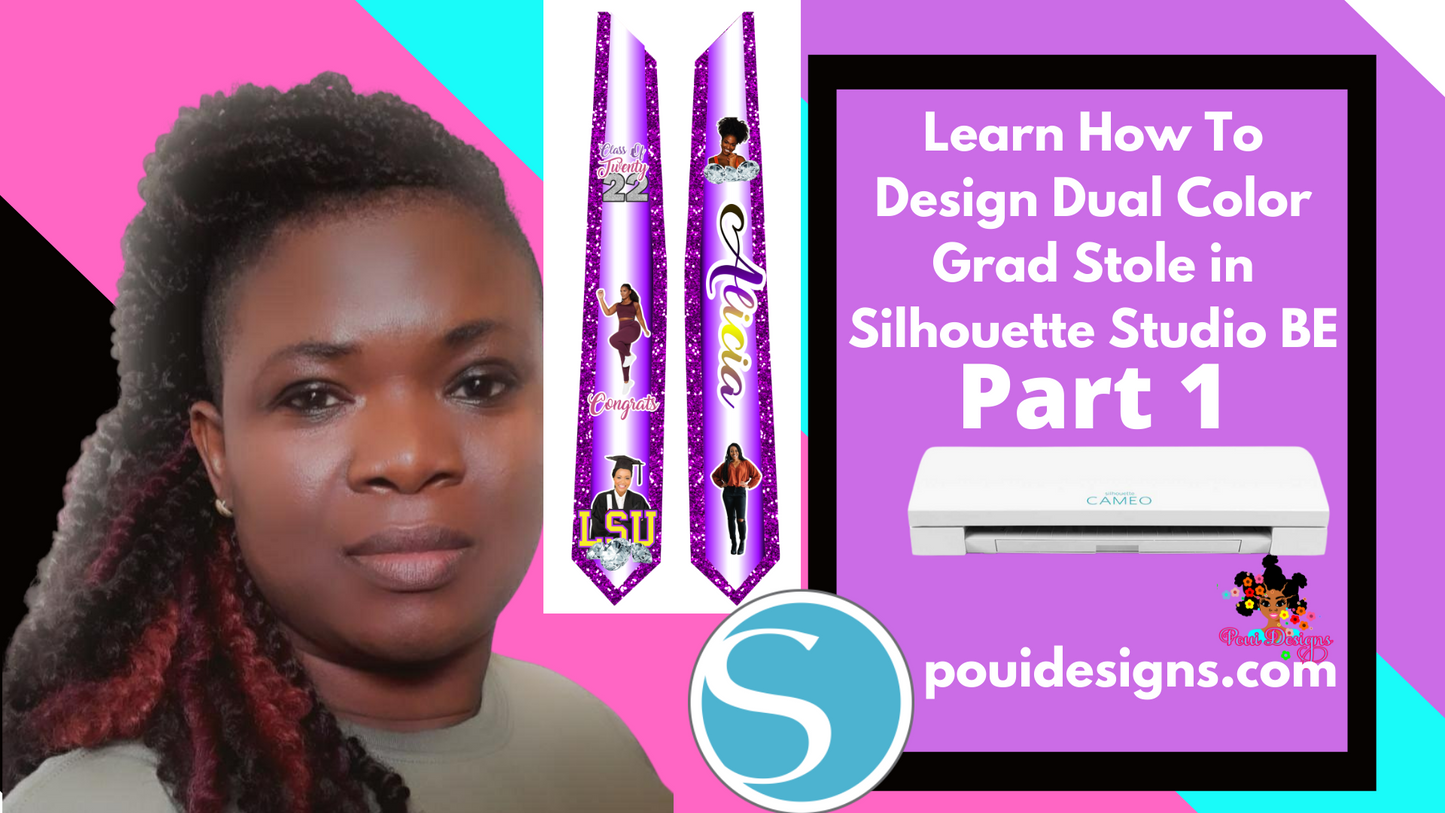 How to design a Graduation Stole in Silhouette Studio