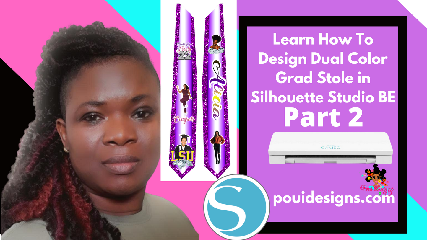 How to design a Graduation Stole in Silhouette Studio