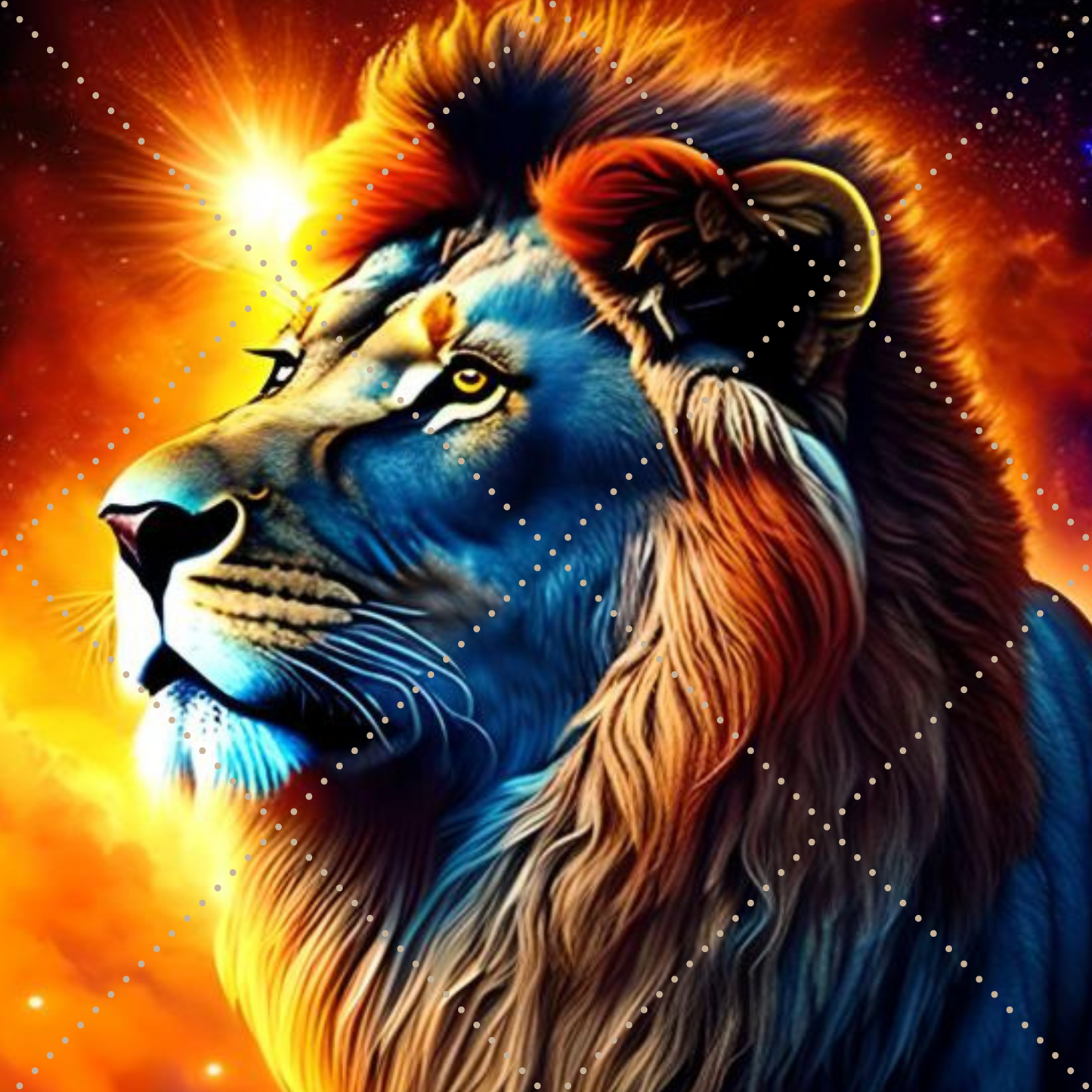 Lion Image ,PNG printable file African AMerican