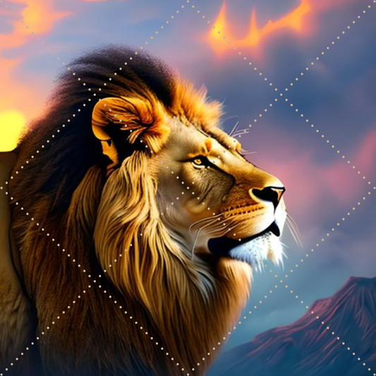 Lion Image ,PNG printable file African AMerican,N3