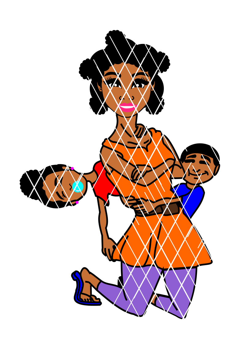 Mommy and Us svg ,PNG ,DXF cut files