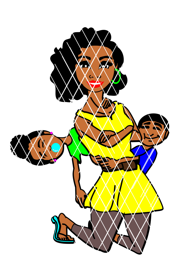Mommy and Us svg ,PNG ,DXF cut files