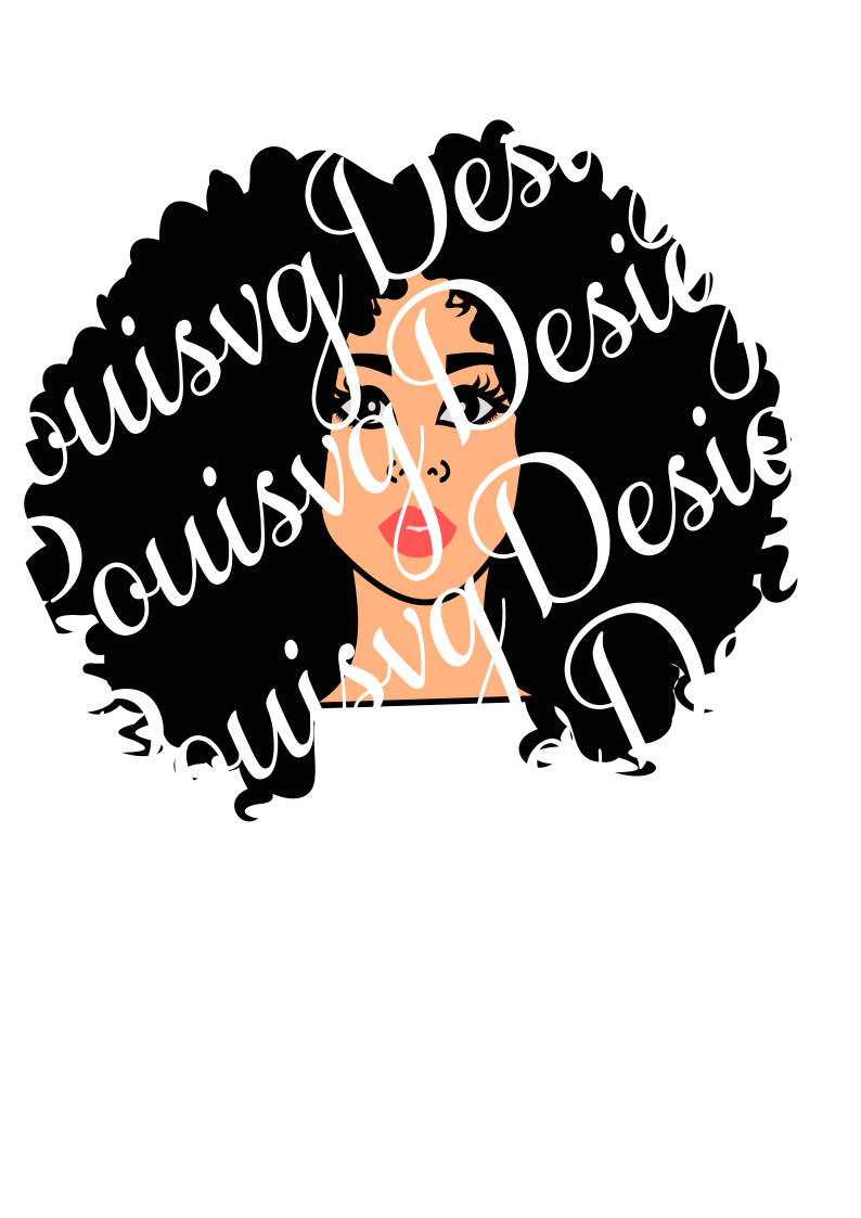Mona svg, Black woman svg