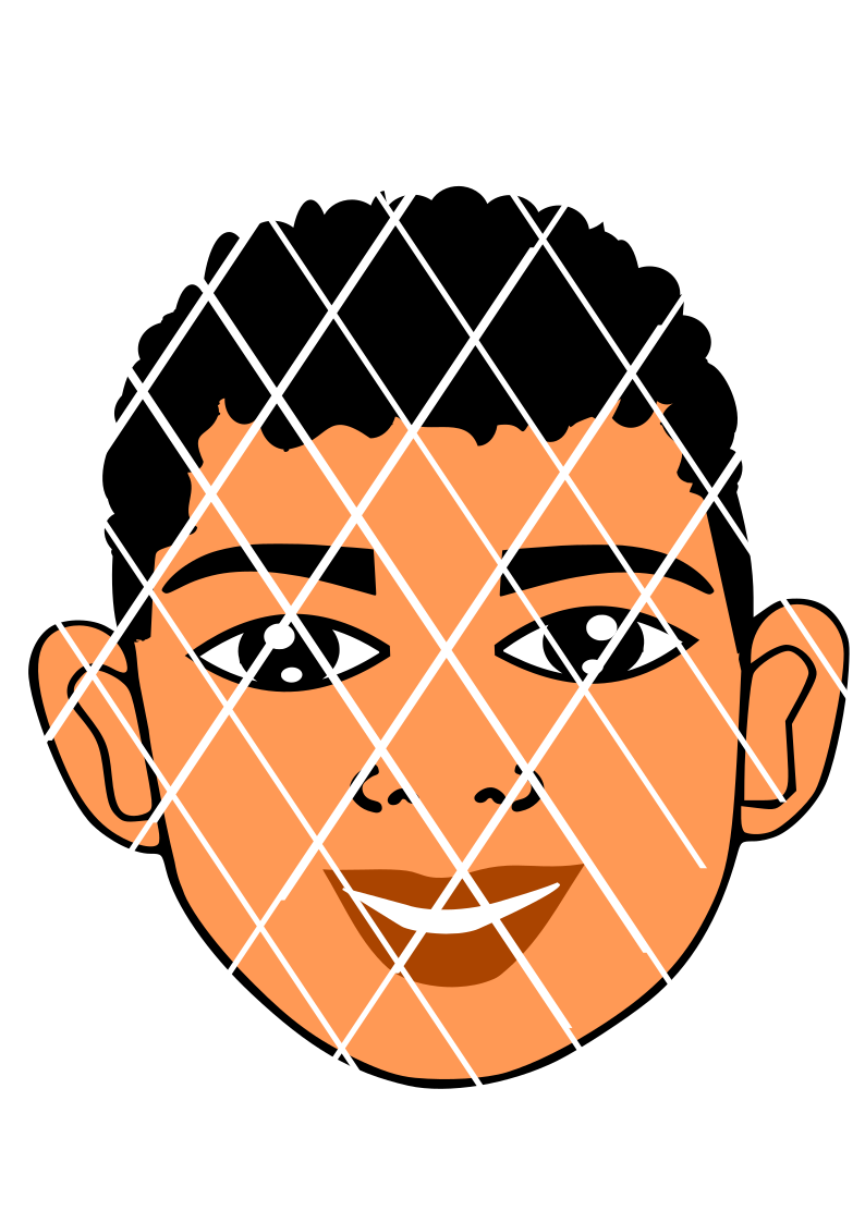 Peeking SVG, African American boy svg,Kai svg, Little boy face svg, Nathan