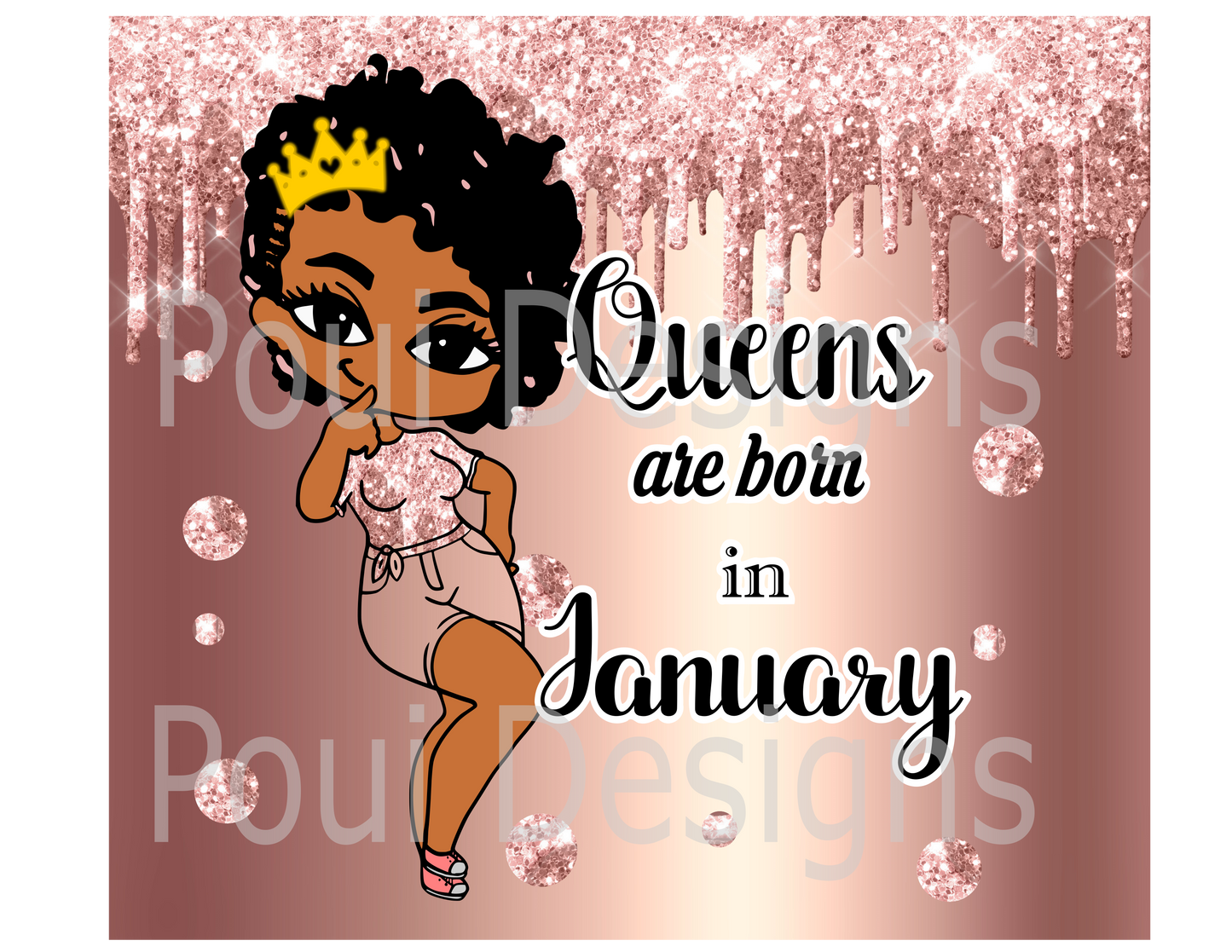 20 oz tumbler templates Queens Birthdays month Designs