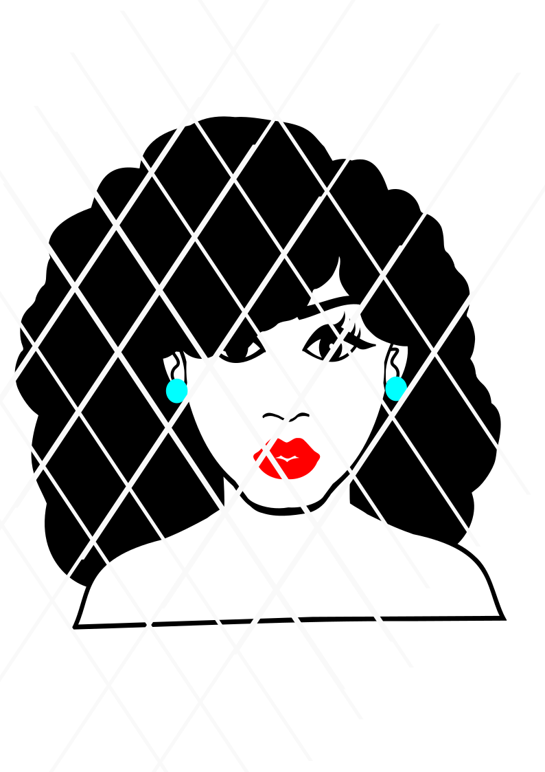 Netty SVG, Woman svg, afro svg
